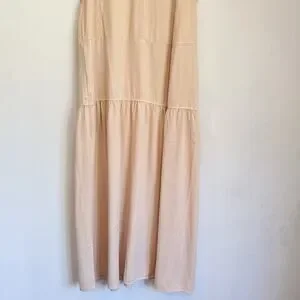 Everlane | Dresses | New Everlane Sleeveless Tiered Midi Dress Cream Size L  | Poshmark